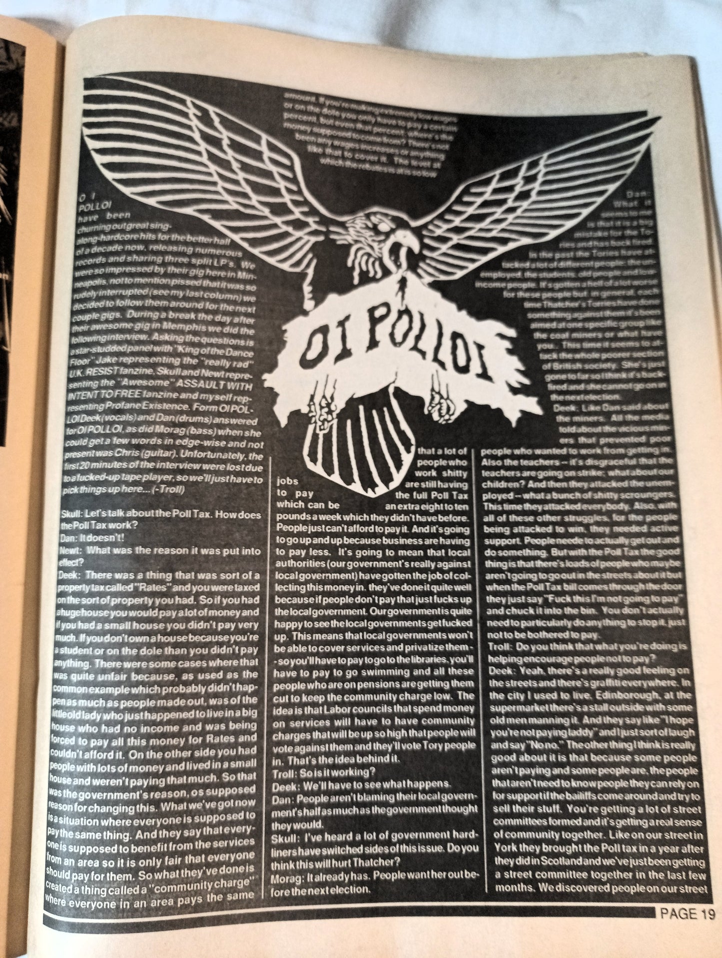 Profane Existence #7 December 1989 Anarcho Punk Zine Oi Polloi Neurosis - TulipStuff