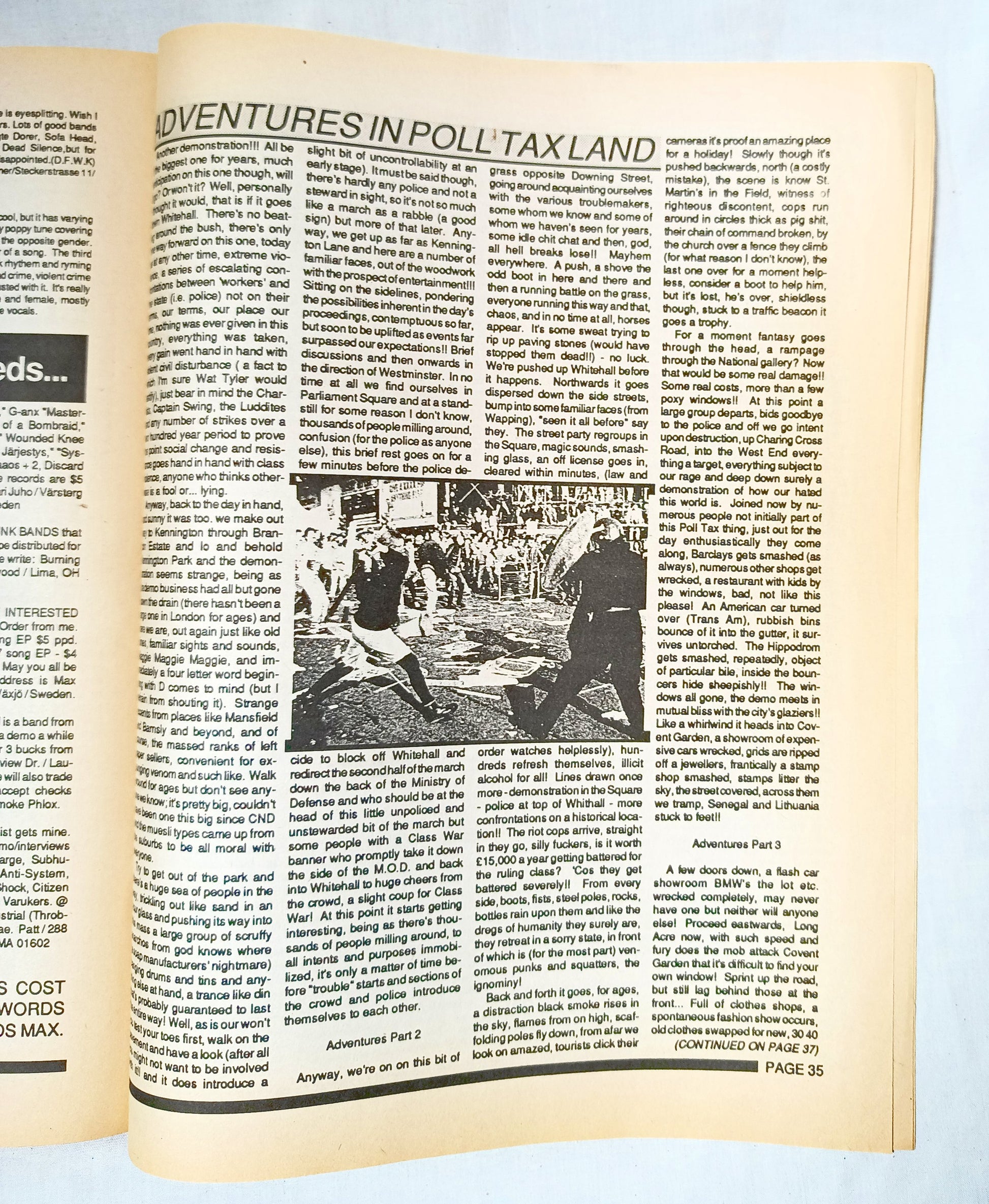 Profane Existence #6 Oct-Nov 1990 Anarcho Punk Zine Conflict Disrupt - TulipStuff