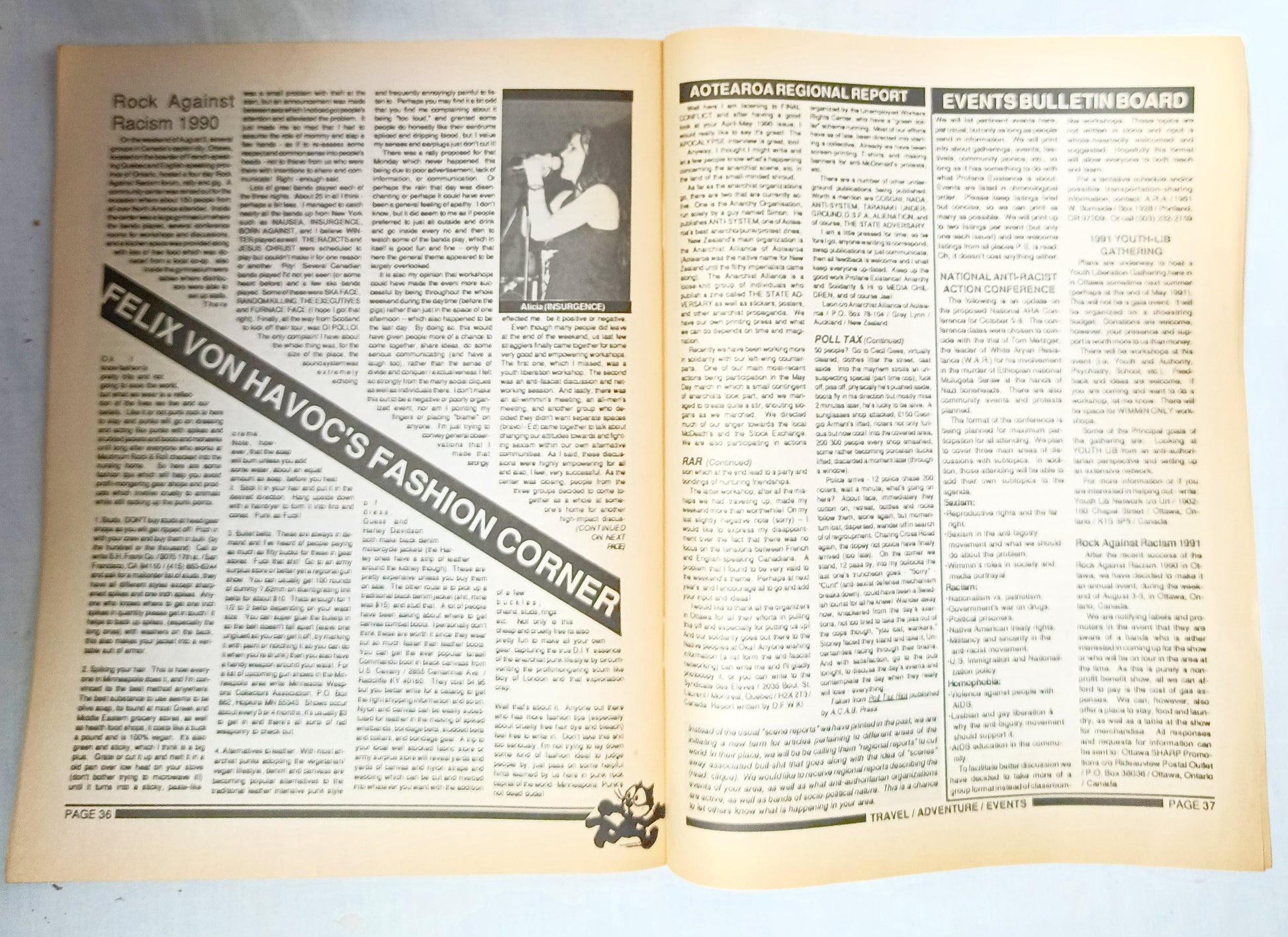 Profane Existence #6 Oct-Nov 1990 Anarcho Punk Zine Conflict Disrupt - TulipStuff