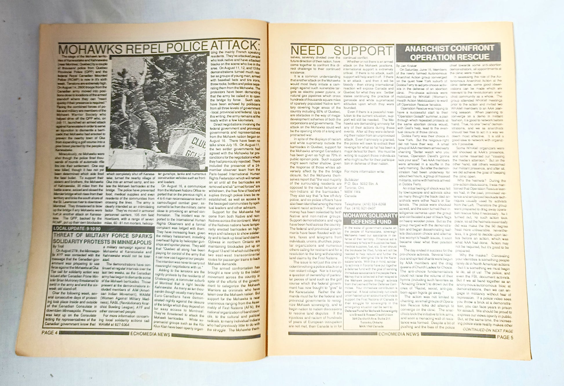 Profane Existence #6 Oct-Nov 1990 Anarcho Punk Zine Conflict Disrupt - TulipStuff