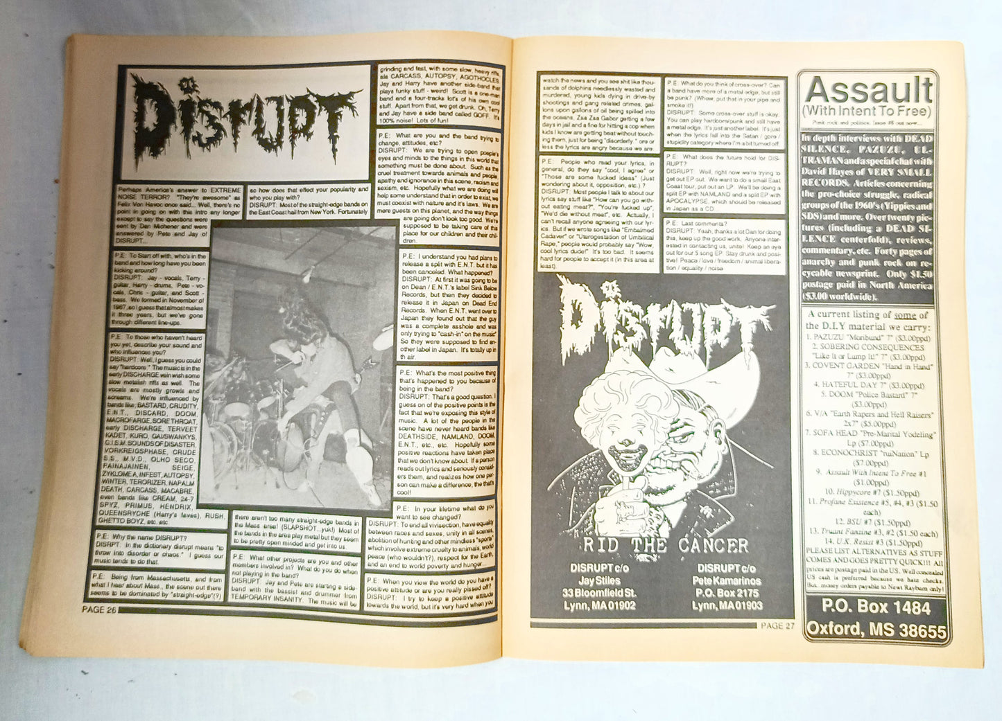 Profane Existence #6 Oct-Nov 1990 Anarcho Punk Zine Conflict Disrupt - TulipStuff