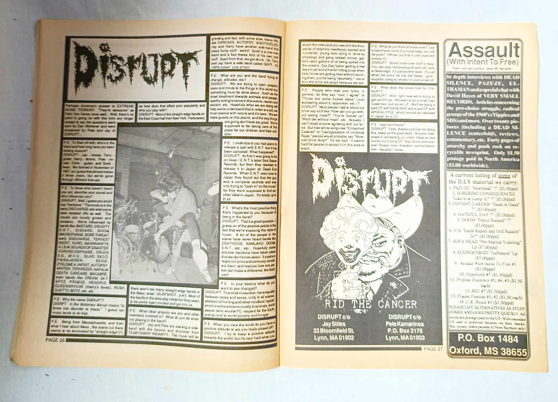 Profane Existence #6 Oct-Nov 1990 Anarcho Punk Zine Conflict Disrupt - TulipStuff