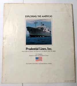 Prudential Line Santa Cargoliner 1975-76 South America Cruise Brochure - TulipStuff