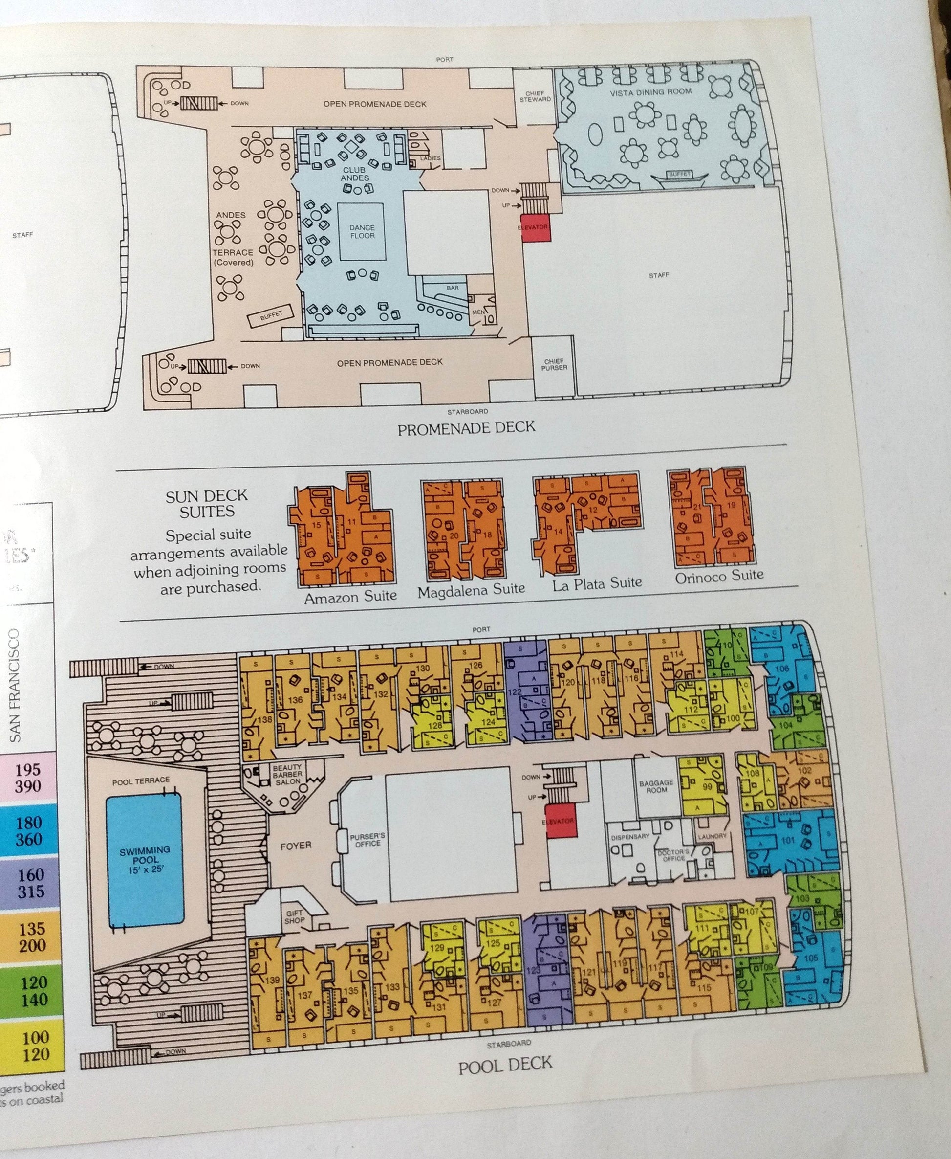Prudential Line Santa Cargoliner 1975-76 South America Cruise Brochure - TulipStuff