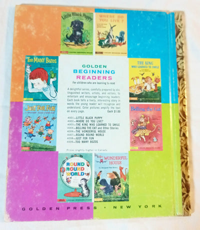 Puff The Blue Kitten Pierre Probst Little Golden Book Hardcover 1961 - TulipStuff