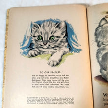 Load image into Gallery viewer, Puff The Blue Kitten Pierre Probst Little Golden Book Hardcover 1961 - TulipStuff
