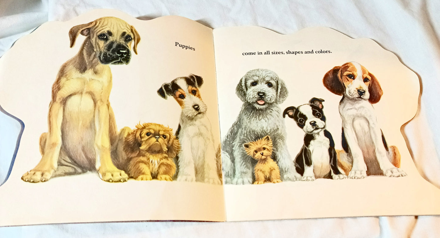 The Puppy Book Jan Pfloog Golden Shape Book 1968 - TulipStuff