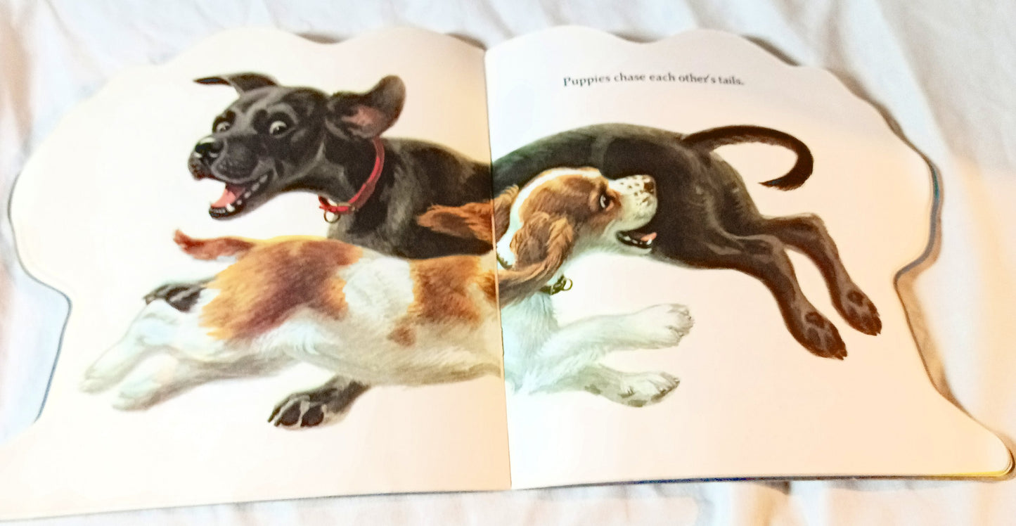 The Puppy Book Jan Pfloog Golden Shape Book 1968 - TulipStuff