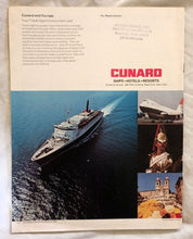 Load image into Gallery viewer, Cunard Line Queen Elizabeth 2 QE2 1975 Europe 50% Off Brochure - TulipStuff
