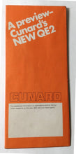 Load image into Gallery viewer, Cunard Line Queen Elizabeth 2 QE2 Preview Brochure July 1968 - TulipStuff
