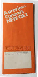 Cunard Line Queen Elizabeth 2 QE2 Preview Brochure July 1968 - TulipStuff