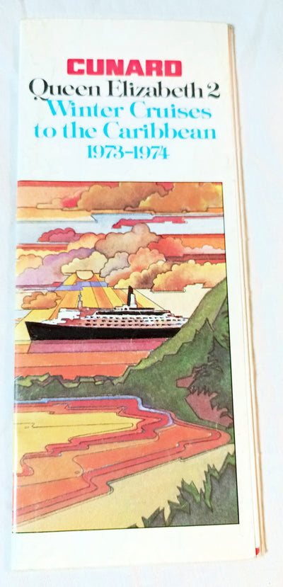Cunard Line QE2 Queen Elizabeth 2 Winter Caribbean Cruises 1973-74 - TulipStuff