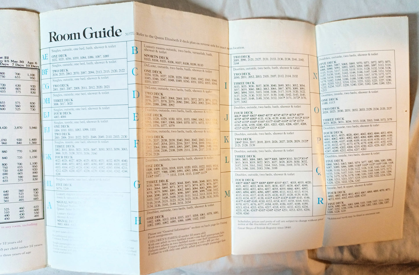 Cunard Line QE2 Queen Elizabeth 2 Winter Caribbean Cruises 1973-74 - TulipStuff