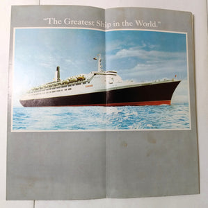 Cunard Line Queen Elizabeth 2 QE2 1973-74 Caribbean Cruises  Brochure - TulipStuff