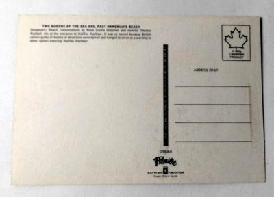 Cunard Liner Queen Elizabeth 2 and Schooner Bluenose II Halifax Harbor 1970's - TulipStuff