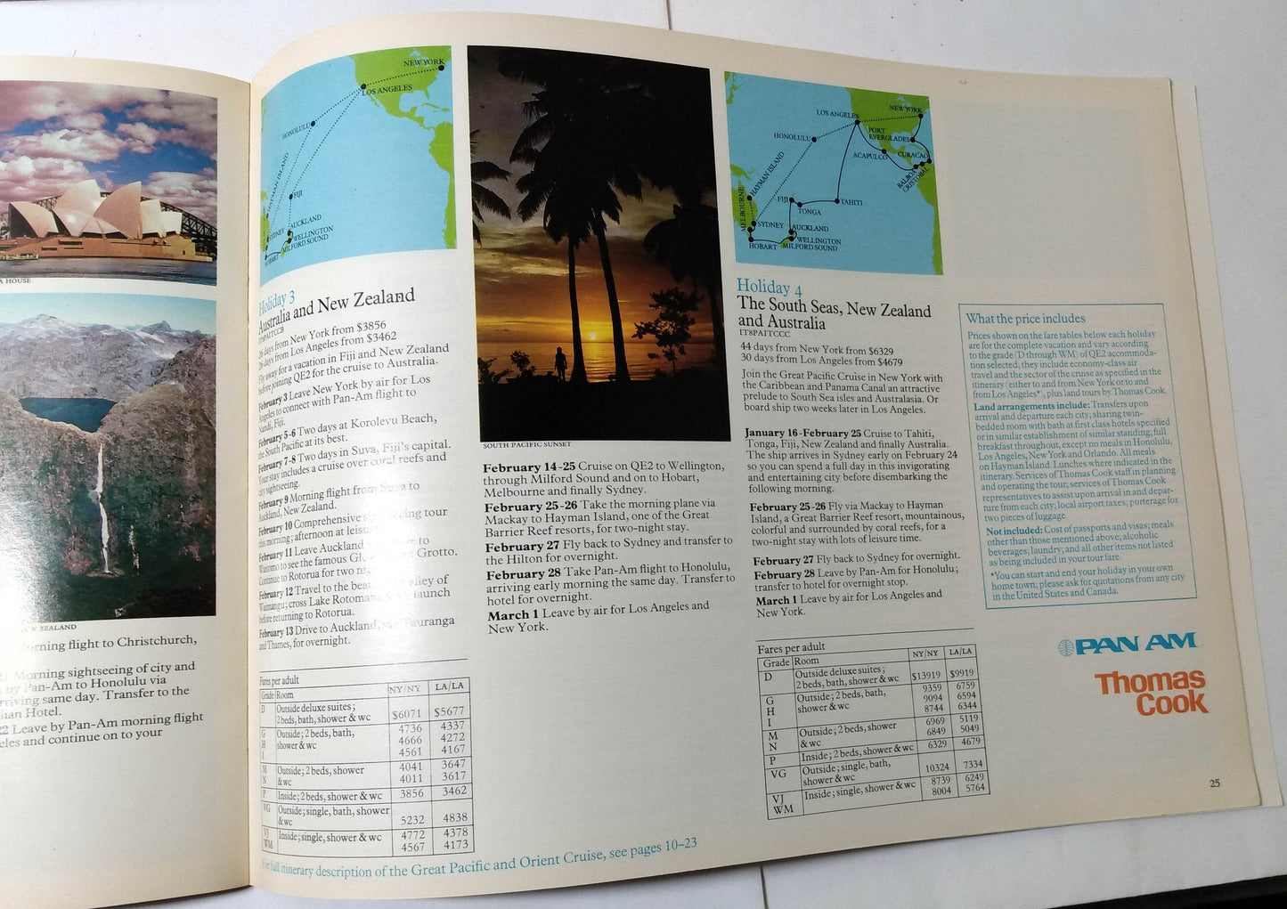 Cunard Line Queen Elizabeth 2 QE2 1978 Great Pacific Cruise Brochure - TulipStuff