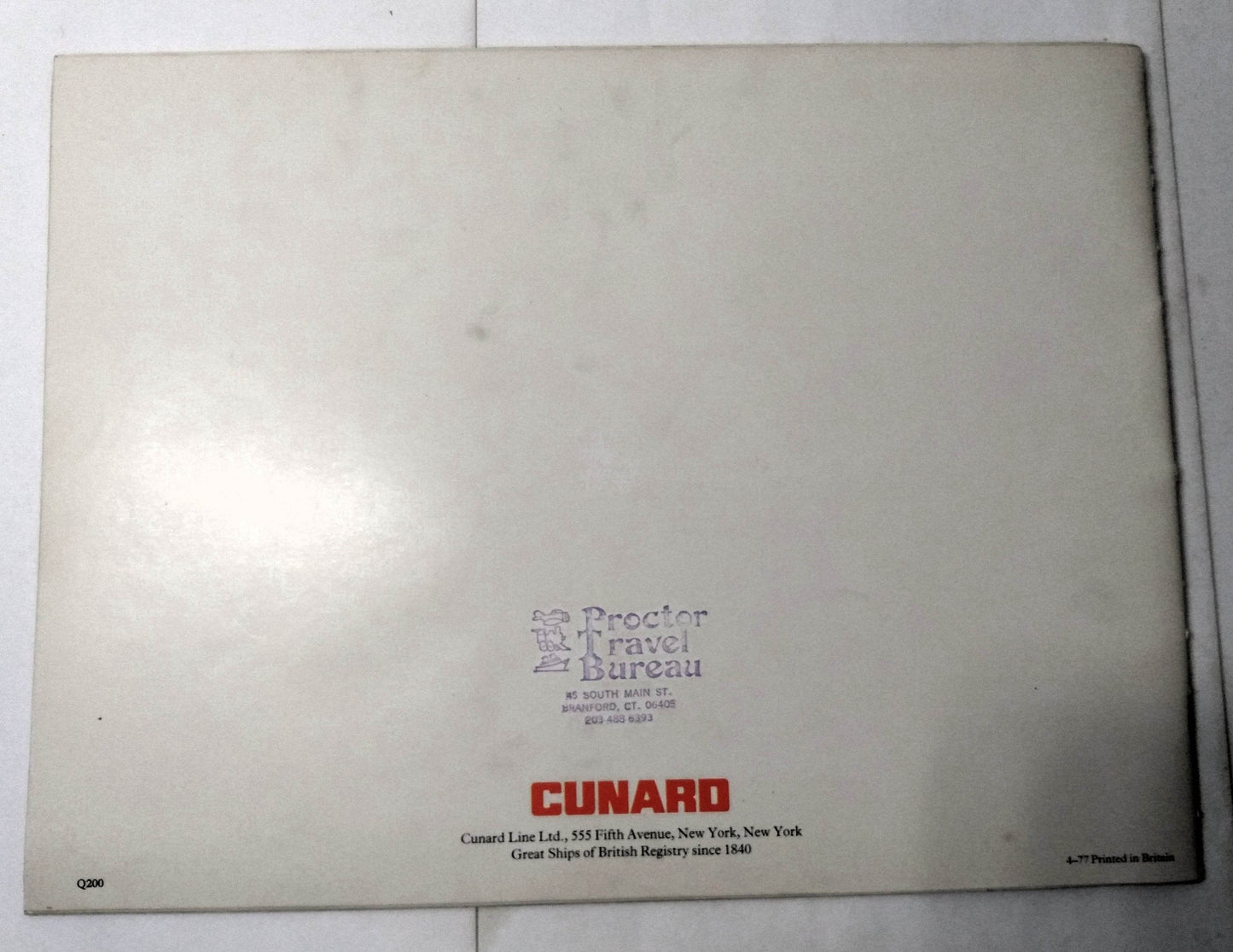 Cunard Line Queen Elizabeth 2 QE2 1978 Great Pacific Cruise Brochure - TulipStuff