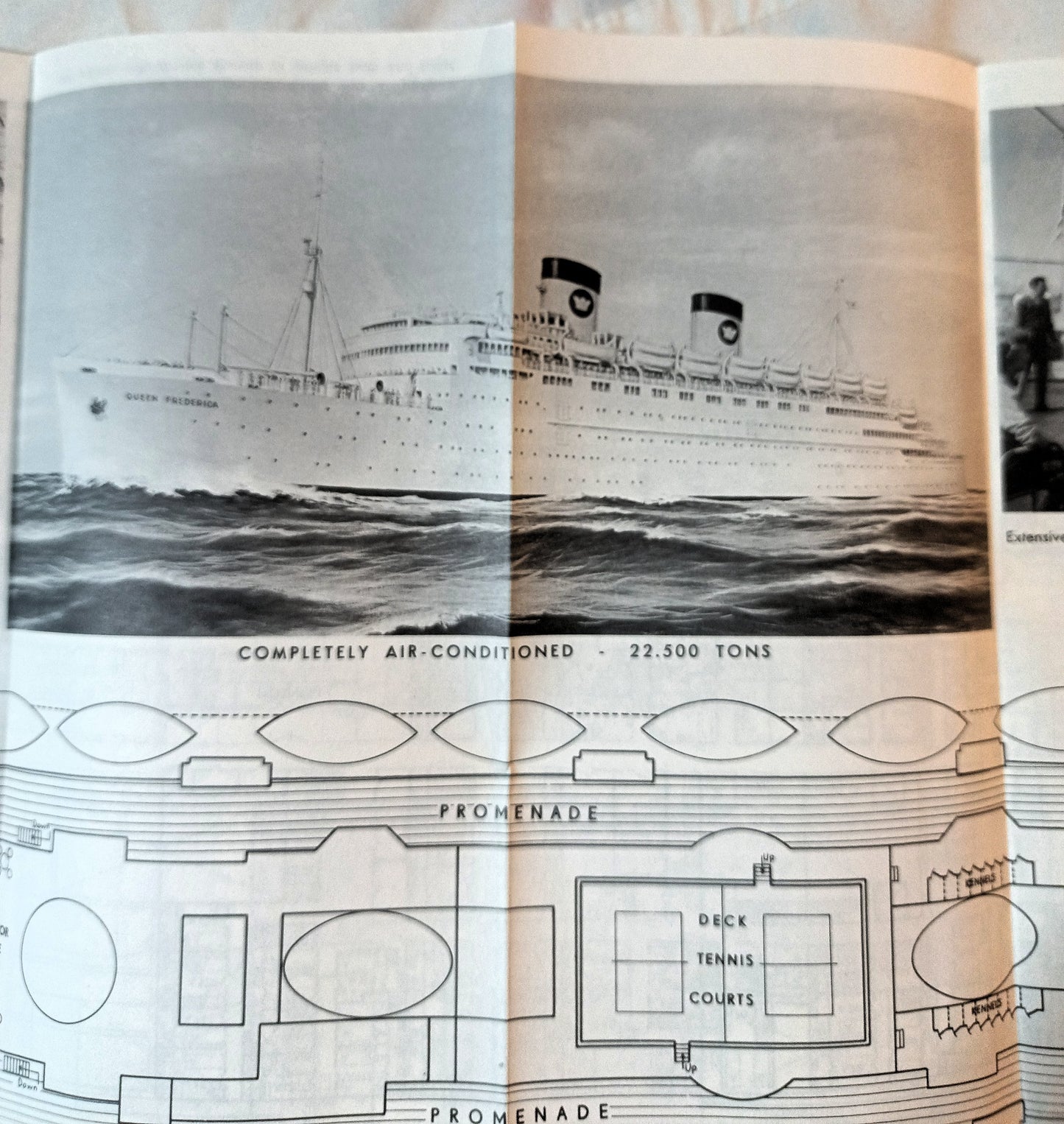 National Hellenic American Line ss Queen Frederica Deck Plans 1962 - TulipStuff
