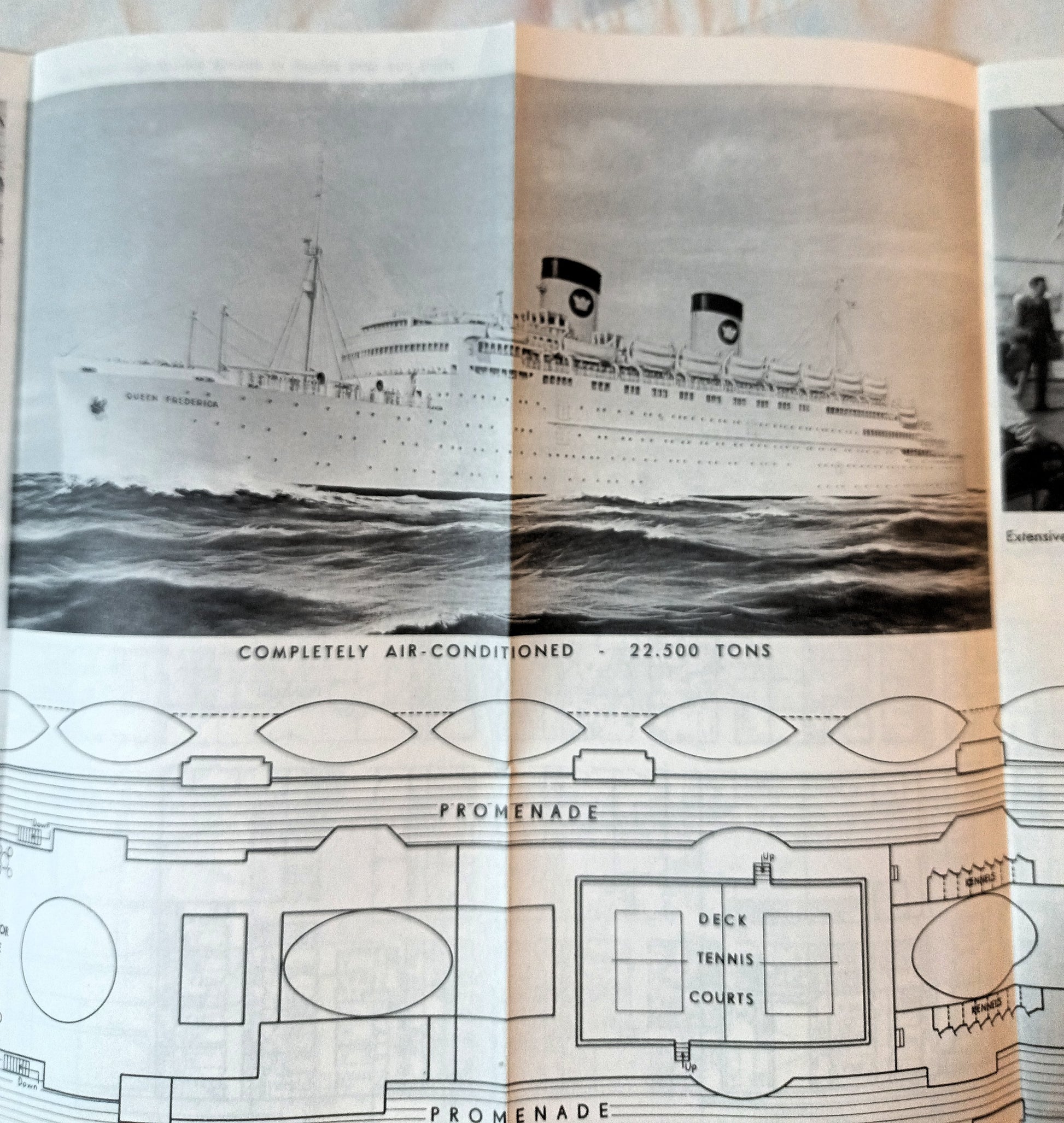 National Hellenic American Line ss Queen Frederica Deck Plans 1962 - TulipStuff