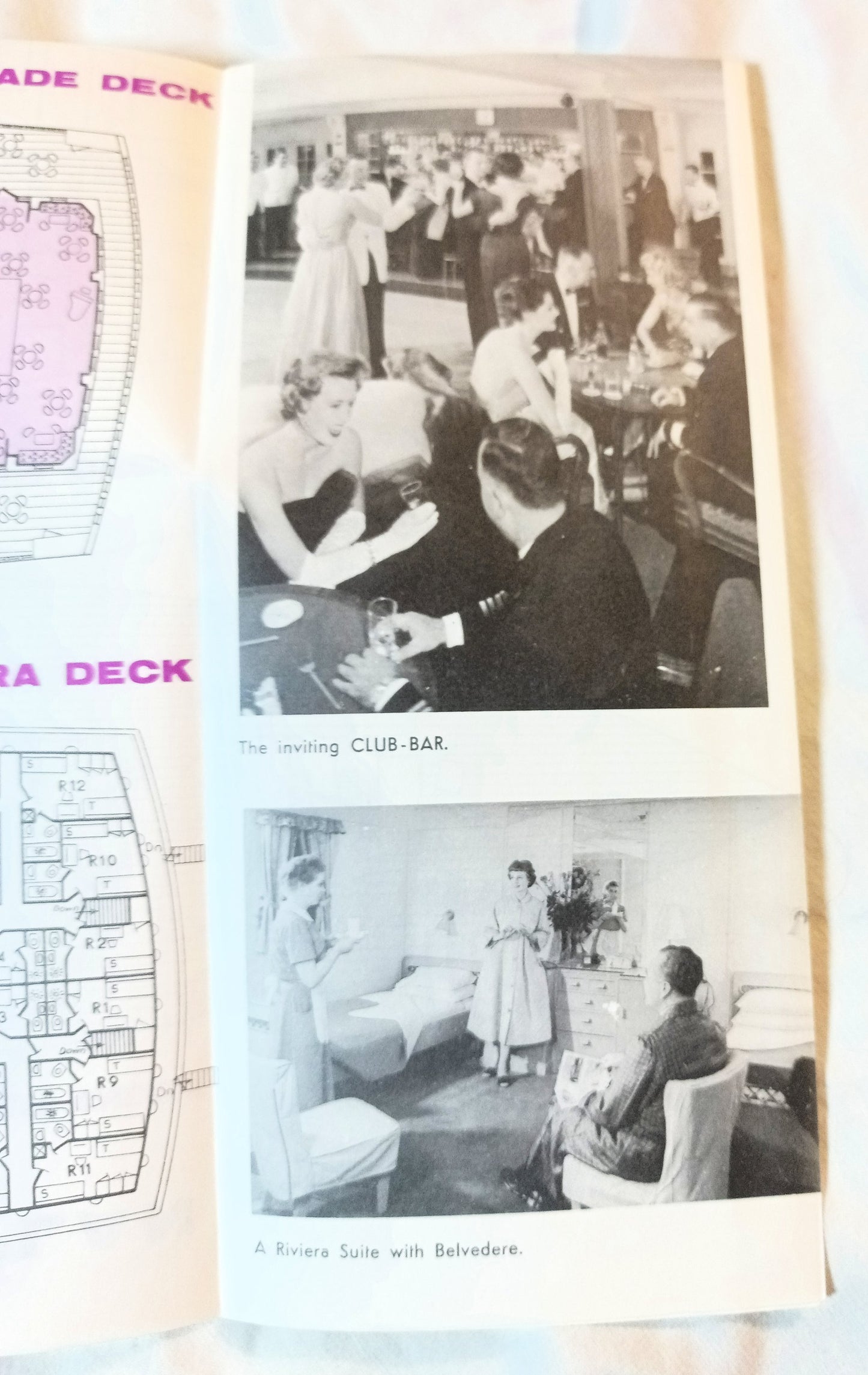 National Hellenic American Line ss Queen Frederica Deck Plans 1962 - TulipStuff