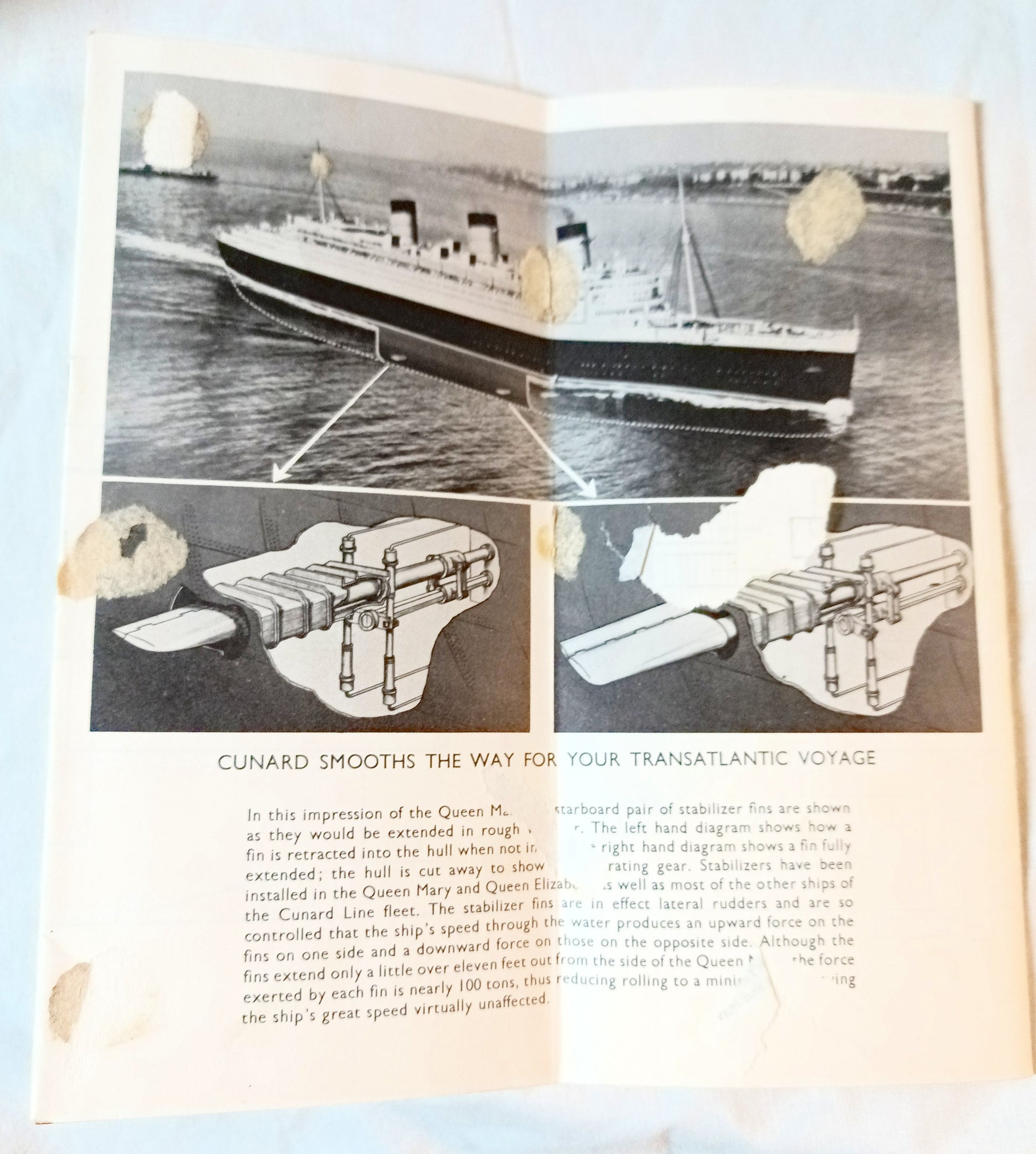 Cunard Line Queen Mary Deck Plans Tourist Class Accommodations 1962 - TulipStuff