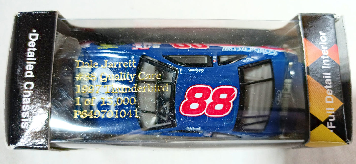 Race Day 1997 Dale Jarrett #88 Quality Care Ford Thunderbird Ltd Ed - TulipStuff