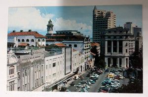 Raffles Place Asia Insurance Building Singapore Early 1960's Postcard - TulipStuff