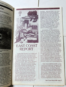 Rail Travel News Issue #449 December 1991 Passenger Train Newsletter - TulipStuff