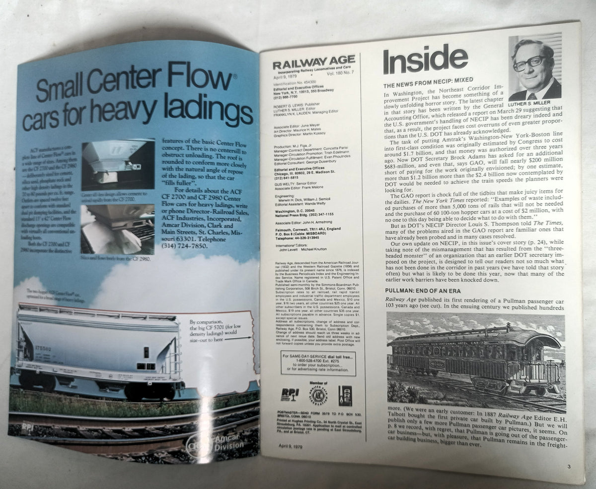 Railway Age April 1979 Alaska RR Pullman Amtrak NE Corridor Deregulation - TulipStuff