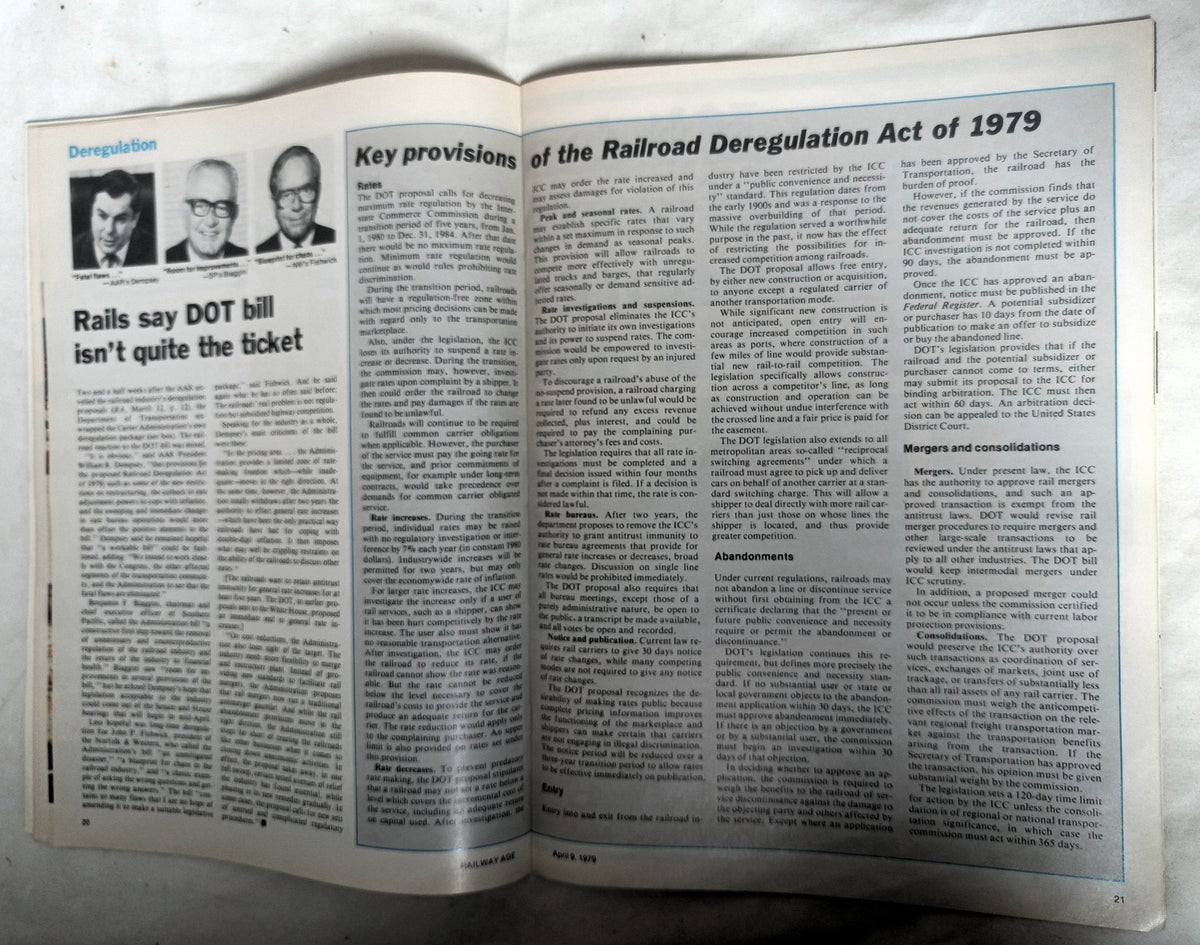 Railway Age April 1979 Alaska RR Pullman Amtrak NE Corridor Deregulation - TulipStuff