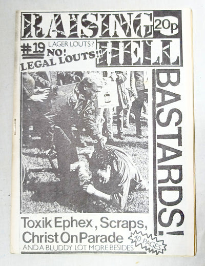Raising Hell #19 1988 UK Punk Zine Leeds 1in12 Scraps Christ on Parade - Tuliptuff