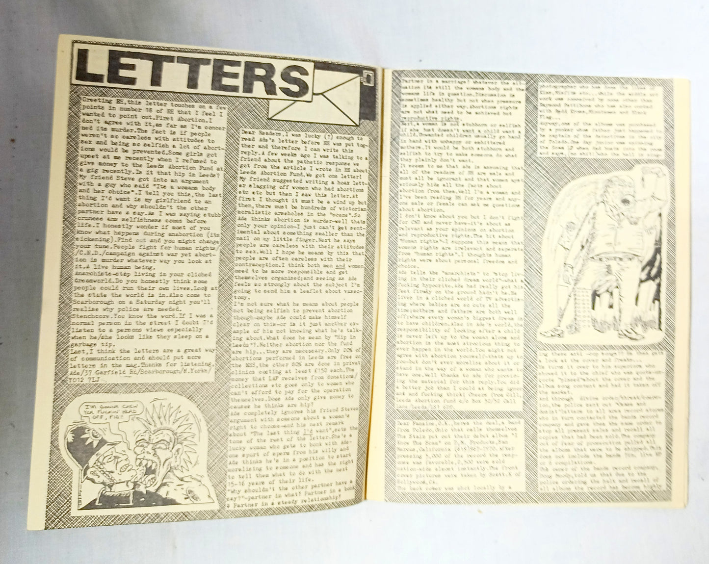 Raising Hell #19 1988 UK Punk Zine Leeds 1in12 Scraps Christ on Parade - Tuliptuff