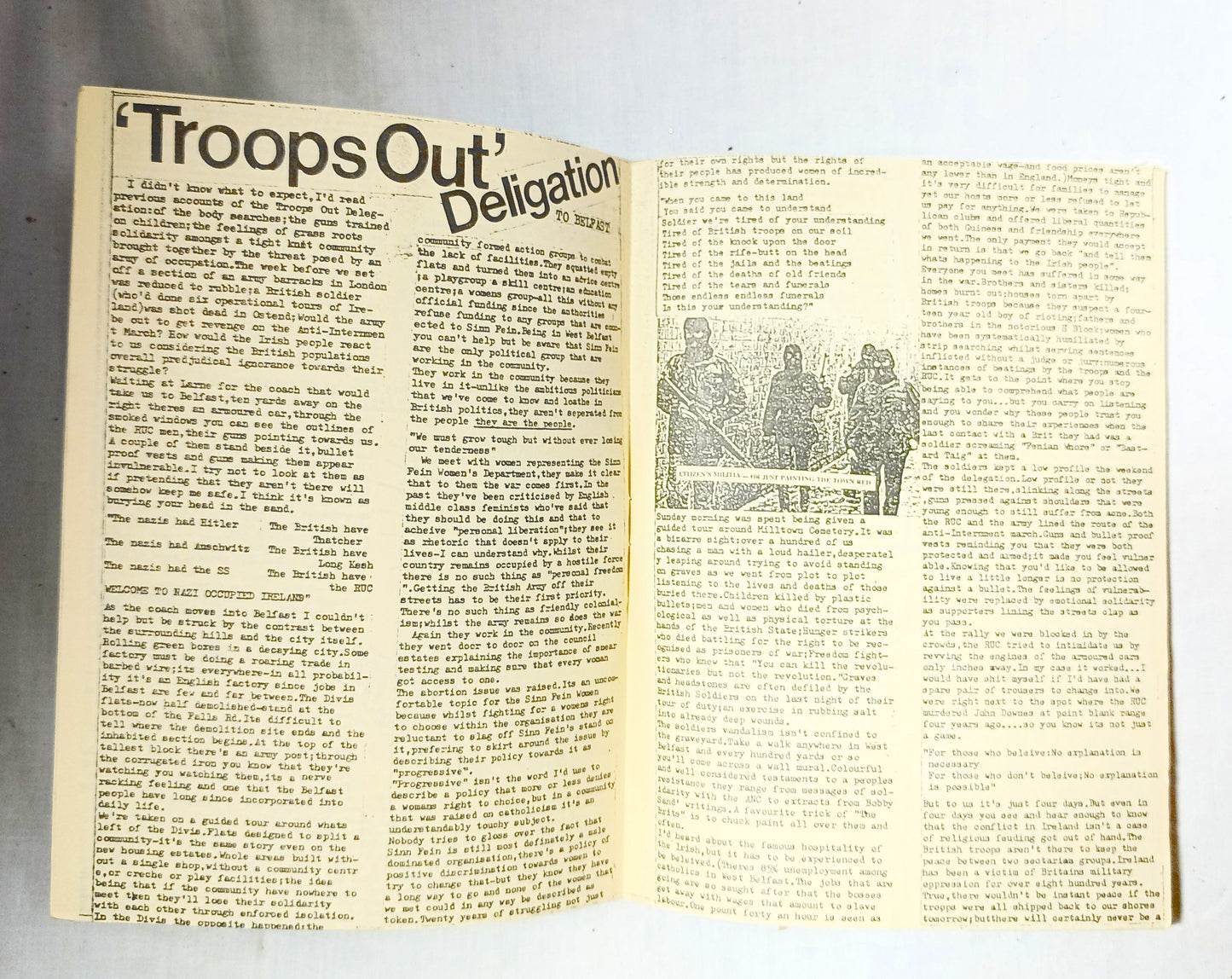 Raising Hell #19 1988 UK Punk Zine Leeds 1in12 Scraps Christ on Parade - Tuliptuff