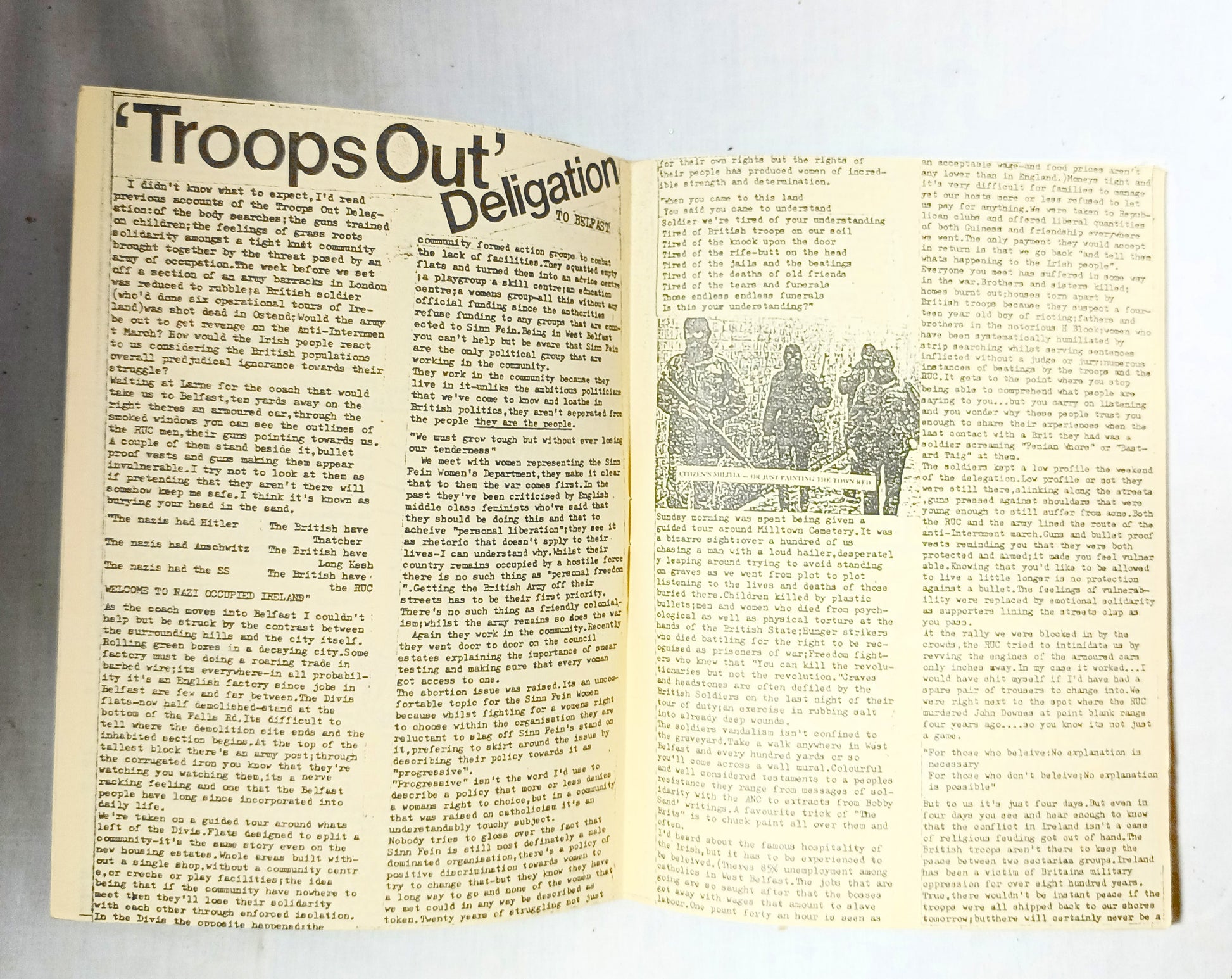 Raising Hell #19 1988 UK Punk Zine Leeds 1in12 Scraps Christ on Parade - Tuliptuff