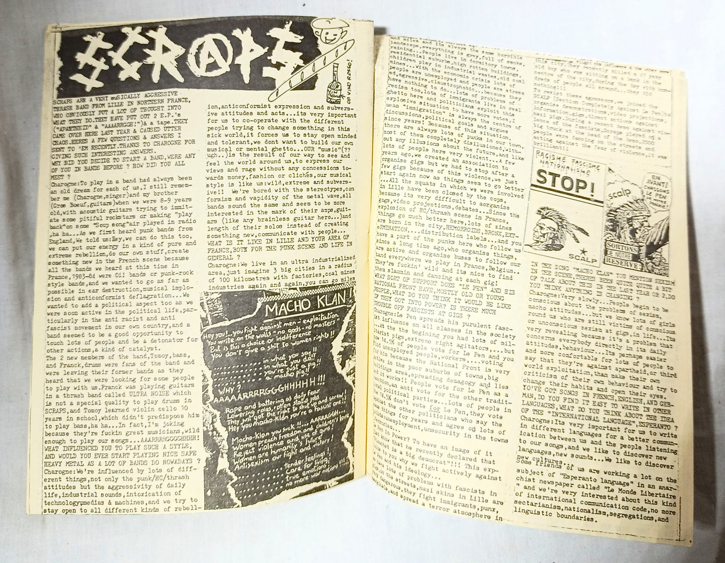 Raising Hell #19 1988 UK Punk Zine Leeds 1in12 Scraps Christ on Parade - Tuliptuff