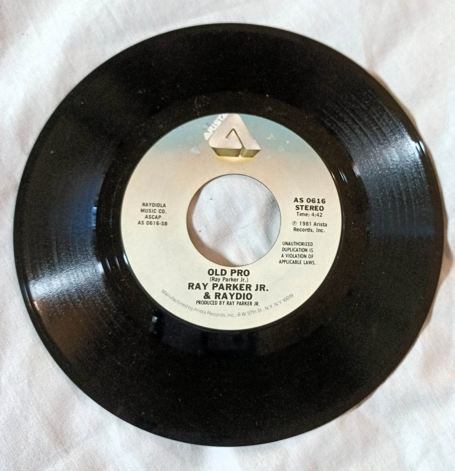 Ray Parker Jr & Raydio That Old Song / Old Pro 7" Vinyl Arista 1981 - TulipStuff