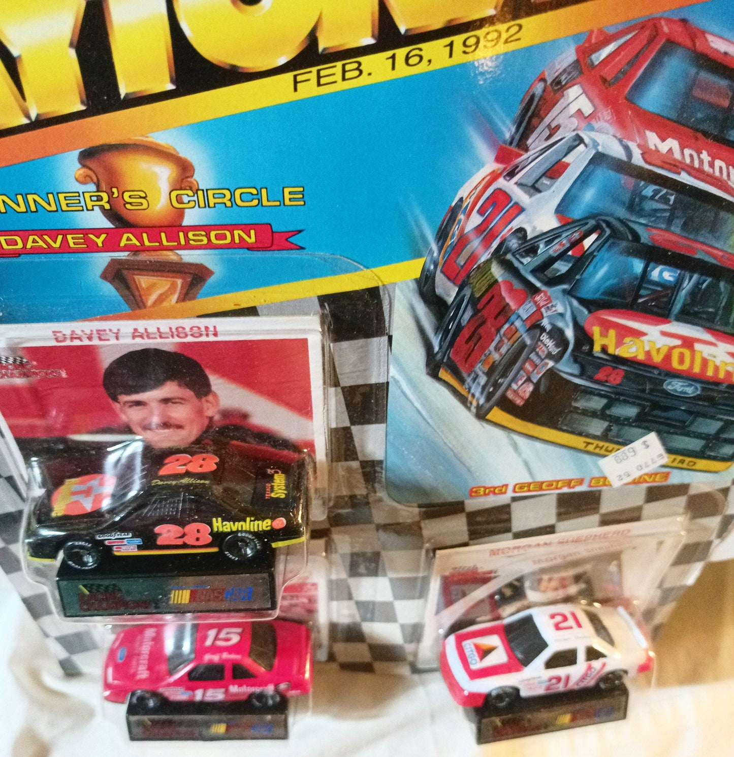 Racing Champions 1992 Collector's Edition Daytona 500 3-Car Set NASCAR - TulipStuff