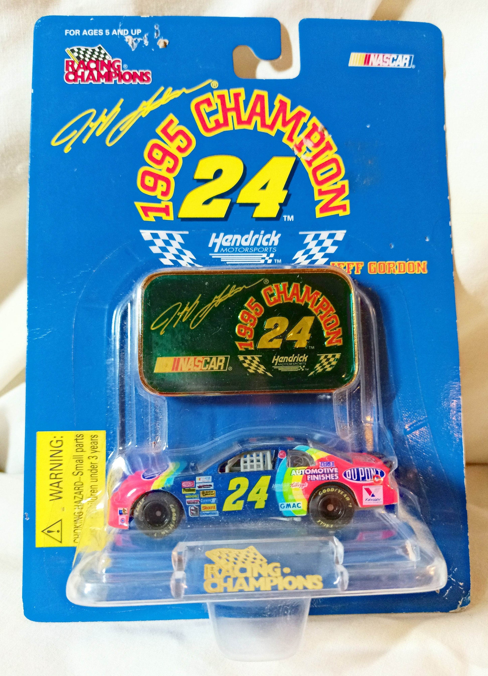Racing Champions 1995 Champions Jeff Gordon #24 DuPont Hendrick - TulipStuff
