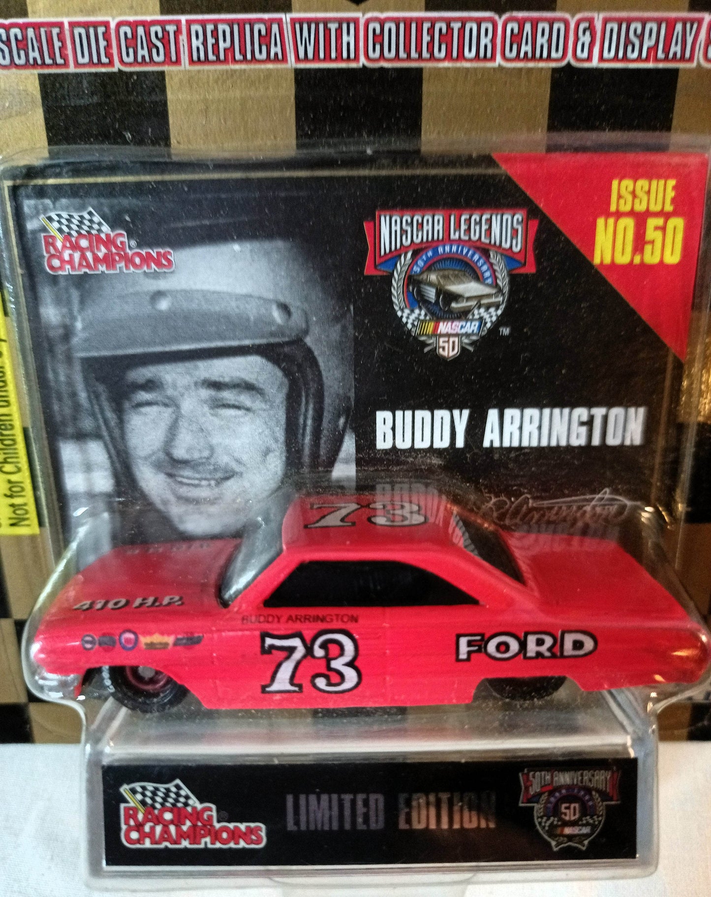 Racing Champions Nascar Legends Buddy Arrington #73 1964 Ford - TulipStuff