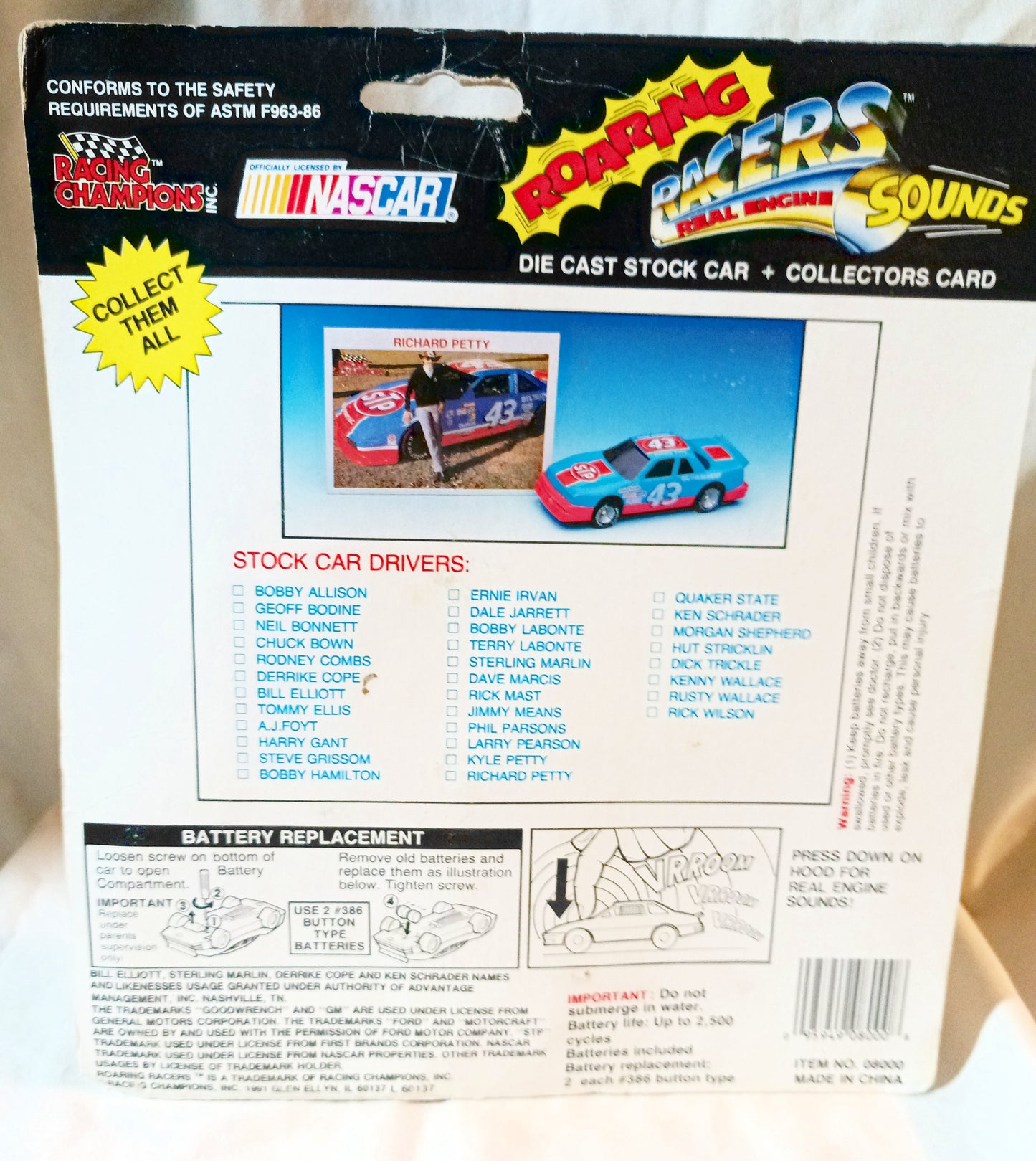 Racing Champions 1991 Roaring Racers A.J. Foyt #14 Oldsmobile Cutlass - TulipStuff