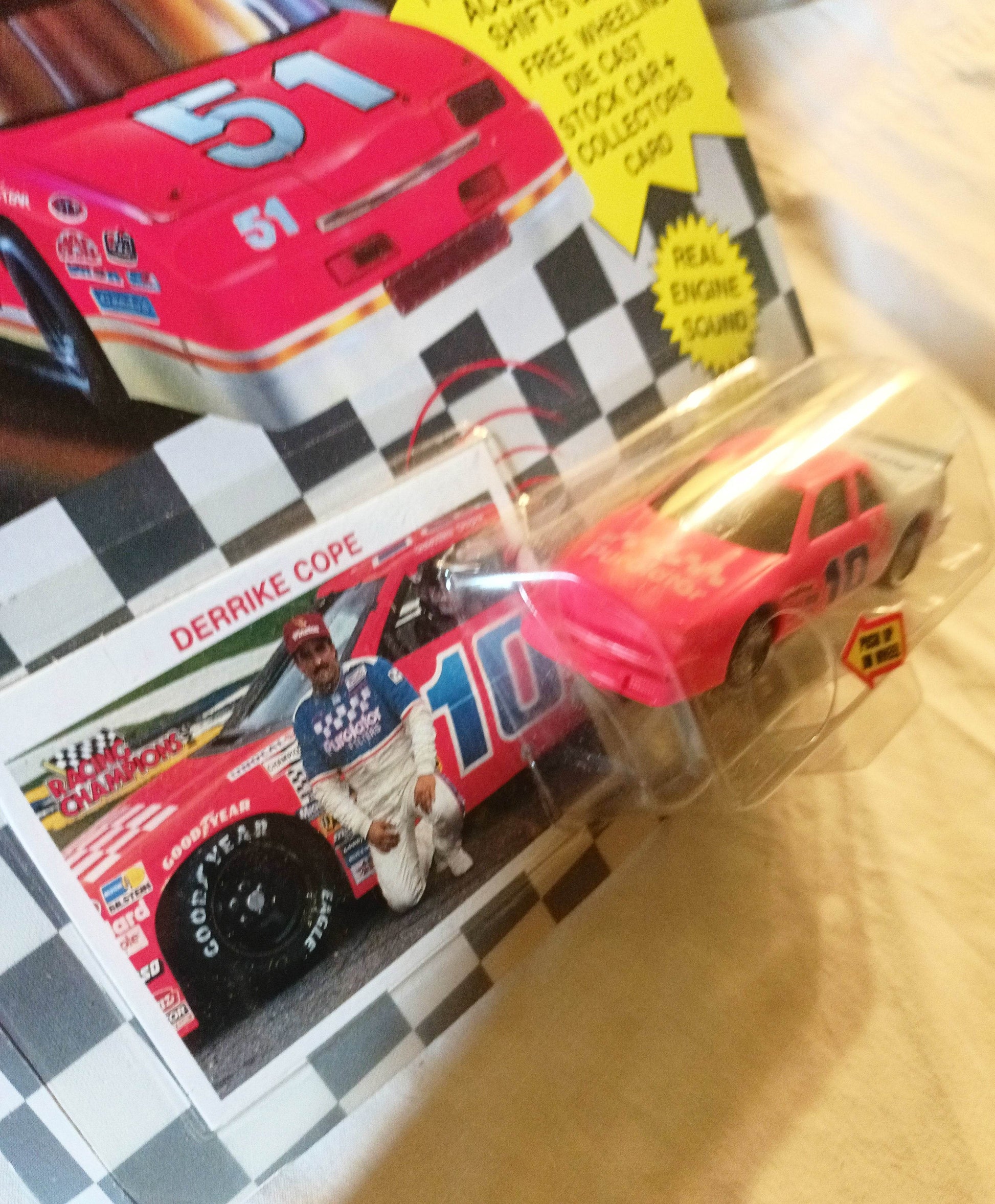 Racing Champions 1991 Roaring Racers Derricke Cope #10 Purolator - TulipStuff
