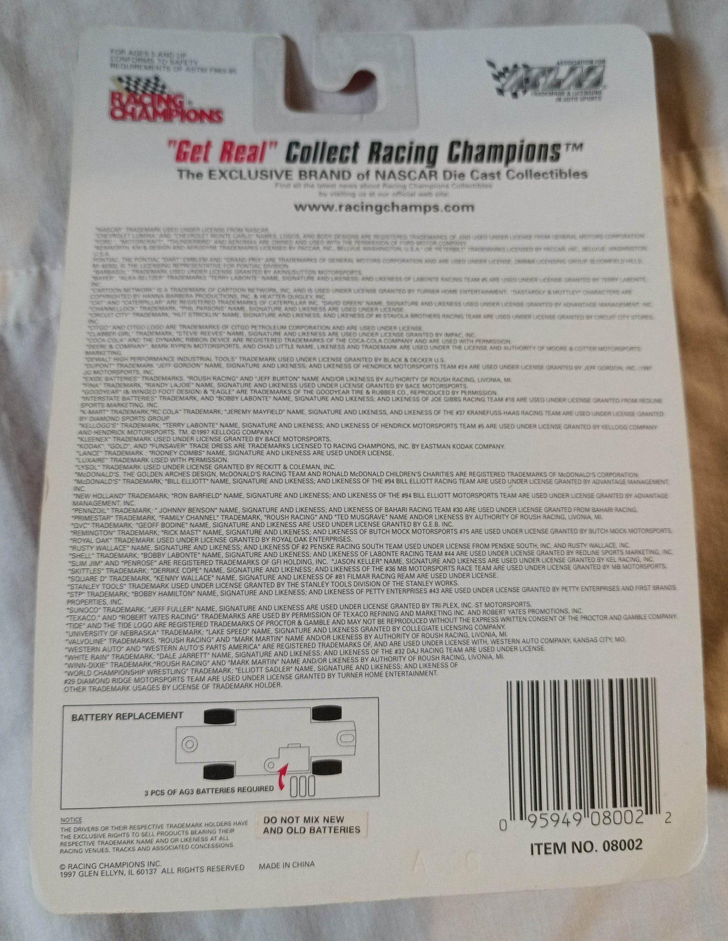 Racing Champions 1997 Roaring Racers Rick Mast Remington Nascar - TulipStuff