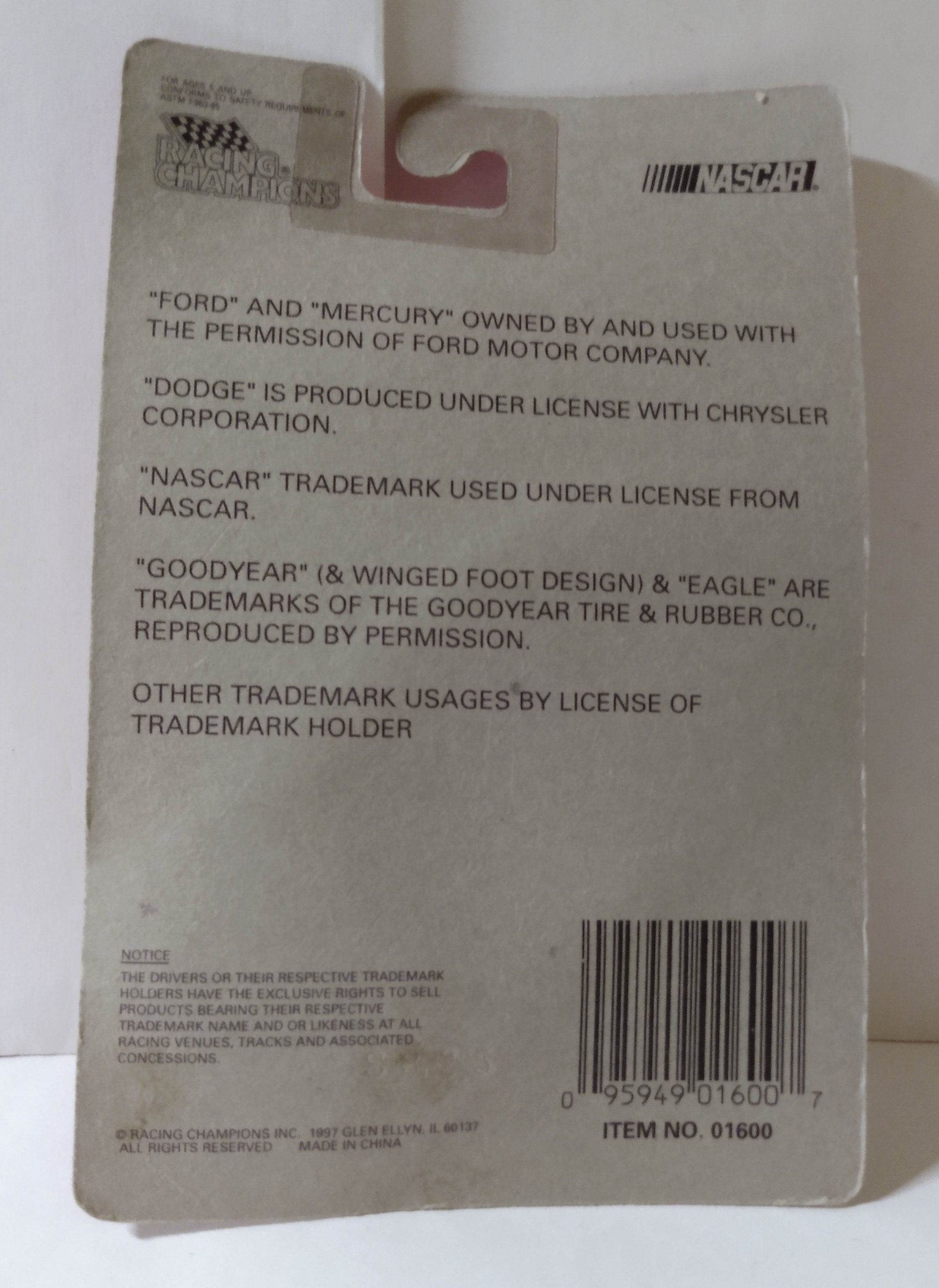 Racing Champions Nascar Classics Tiny Lund 1969 Mercury Cyclone - TulipStuff