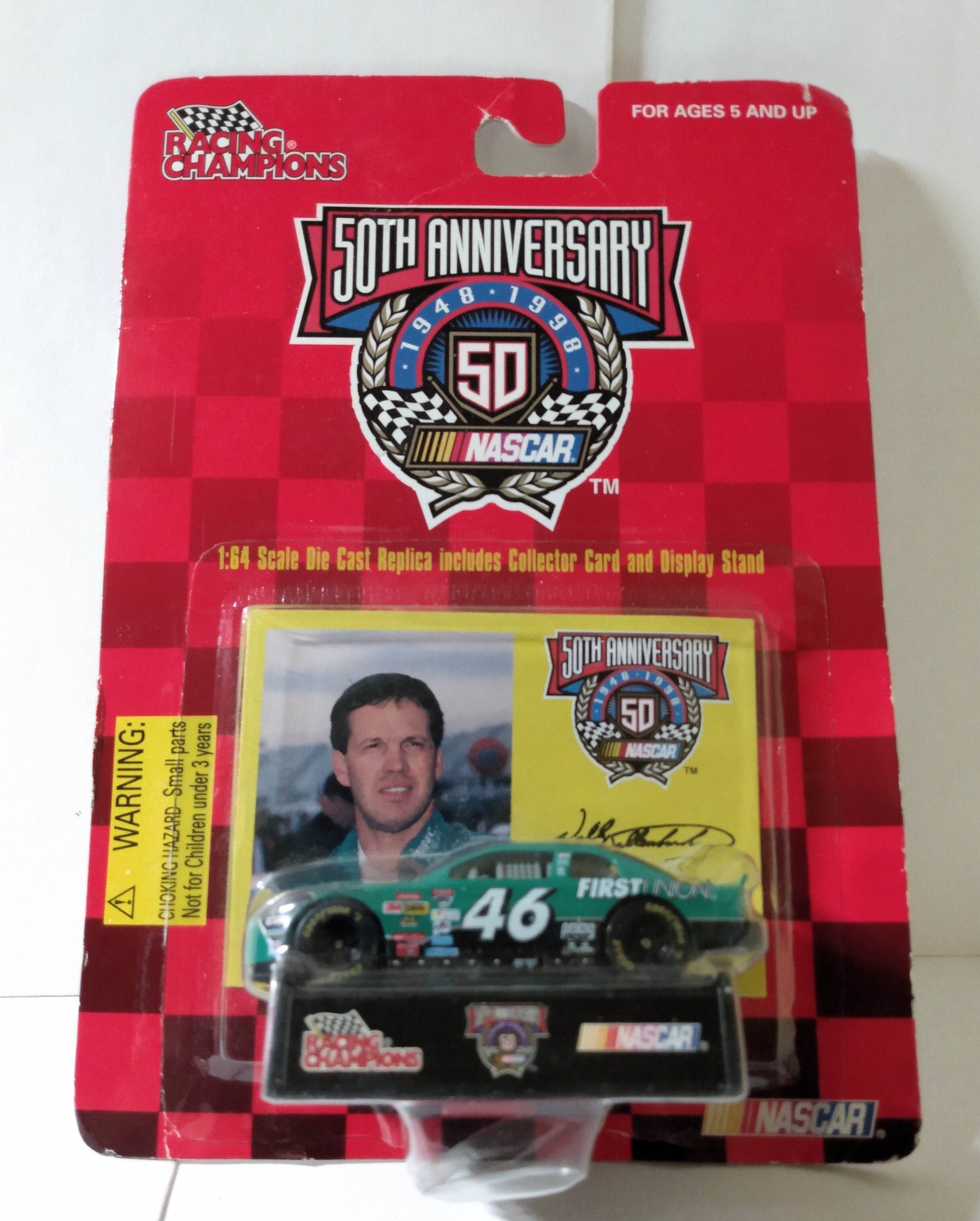 Racing Champions 1998 Wally Dallenbach #46 First Union Nascar 50th - TulipStuff