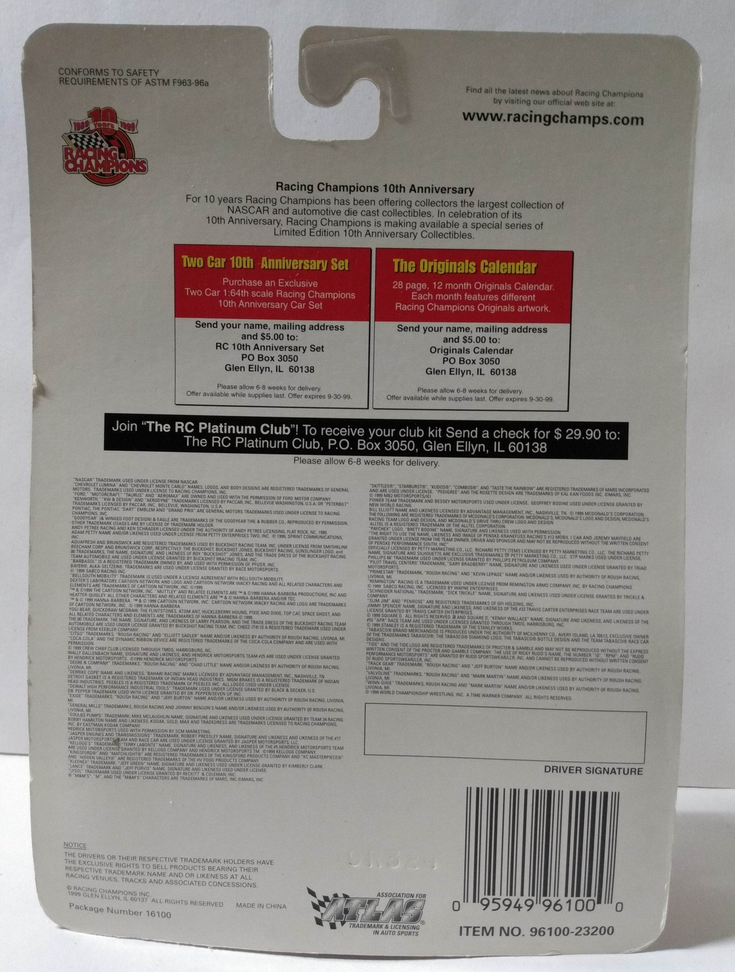 Racing Champions 1999 Signature Driver Series Jeff Green #32 Kleenex - TulipStuff