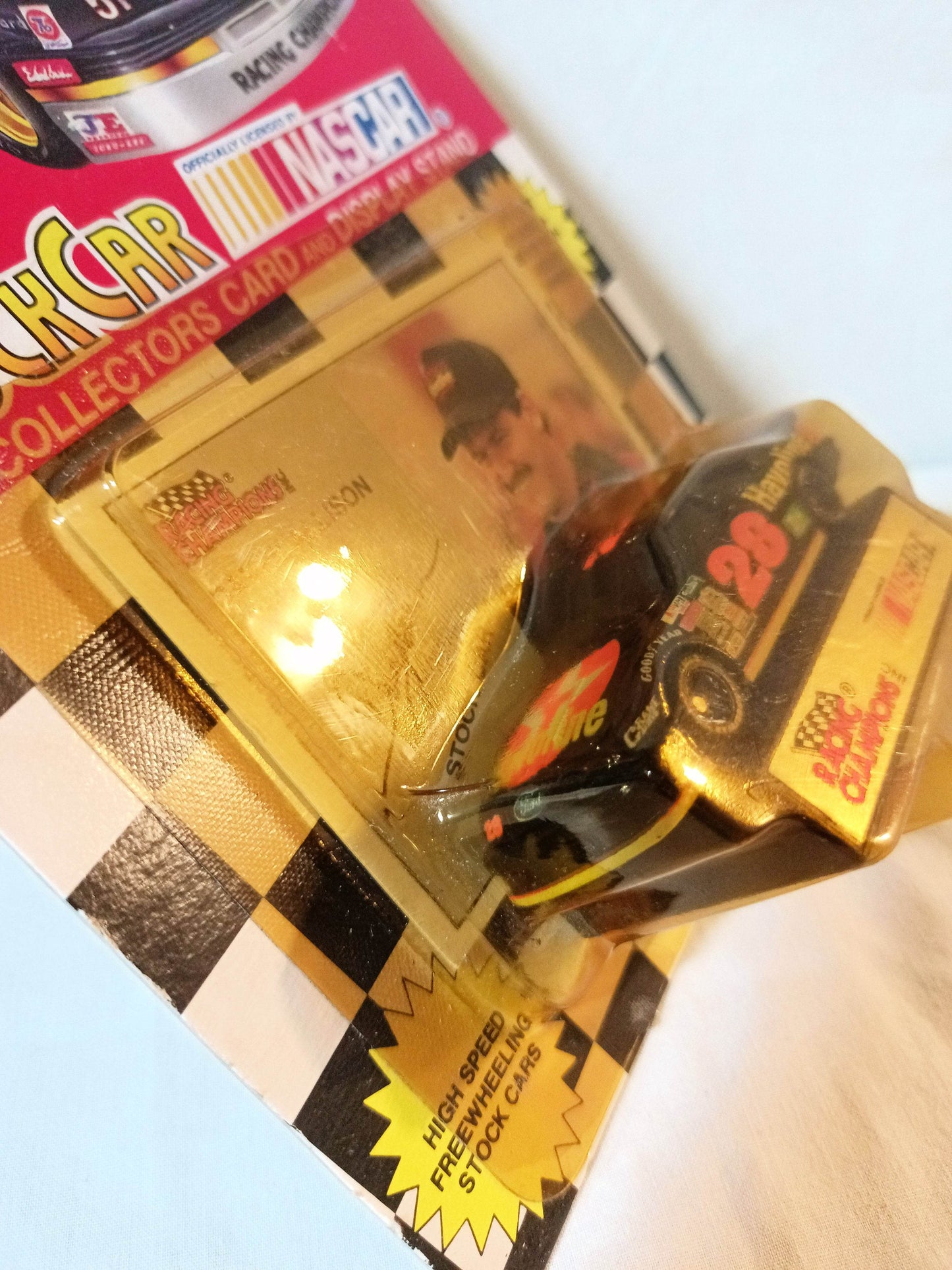 Racing Champions Nascar 1993 Davey Allison #28 Havoline Ford Stock Car - TulipStuff