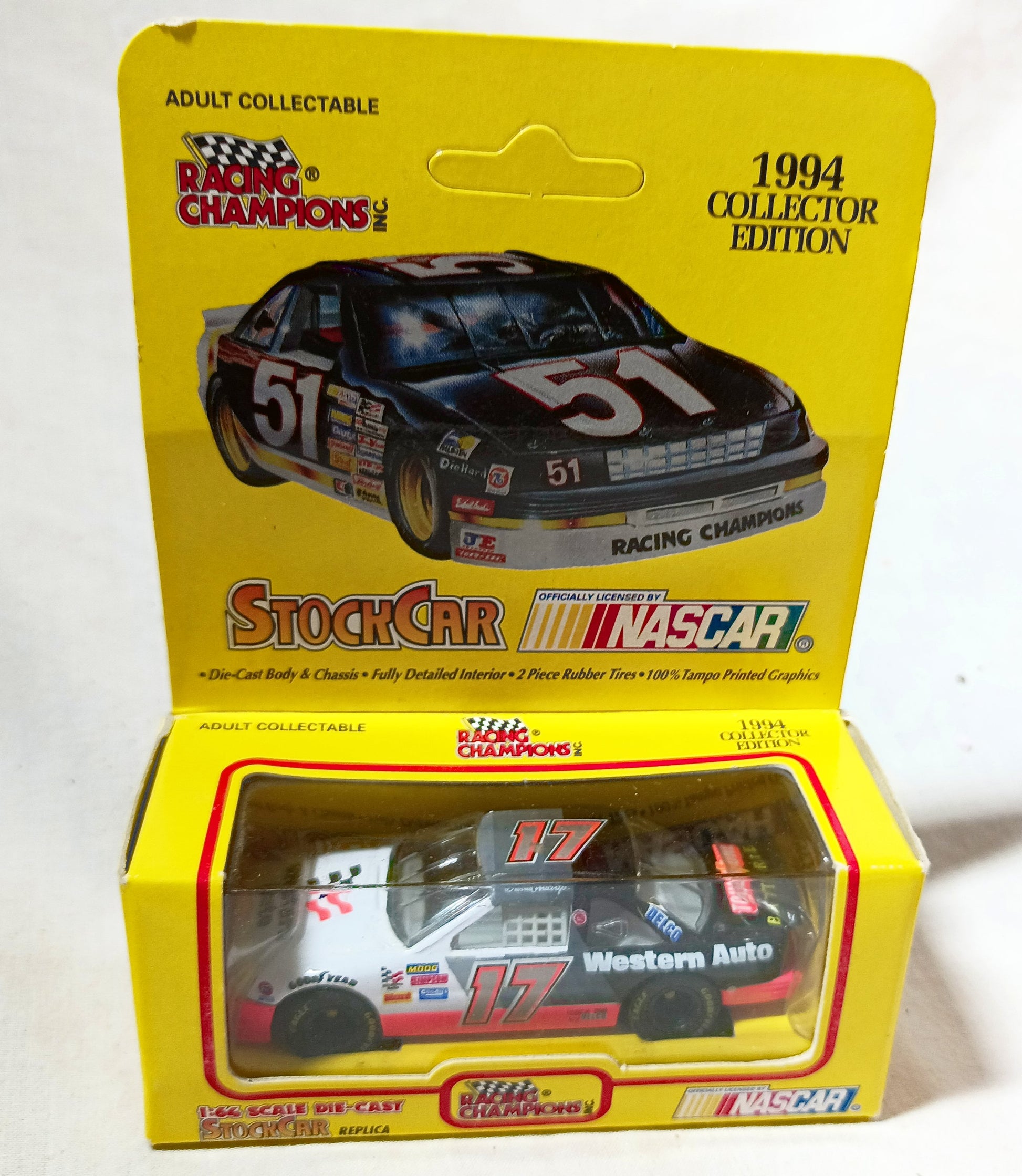 Racing Champions 1994 Collector Edition Darrell Waltrip #17 Western Auto - TulipStuff