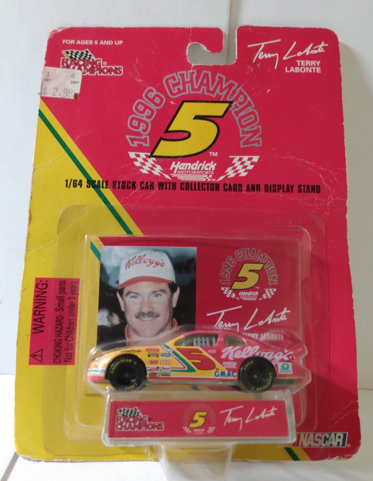 Racing Champions 1996 Terry Labonte Kelloggs Monte Carlo Stock Car - TulipStuff