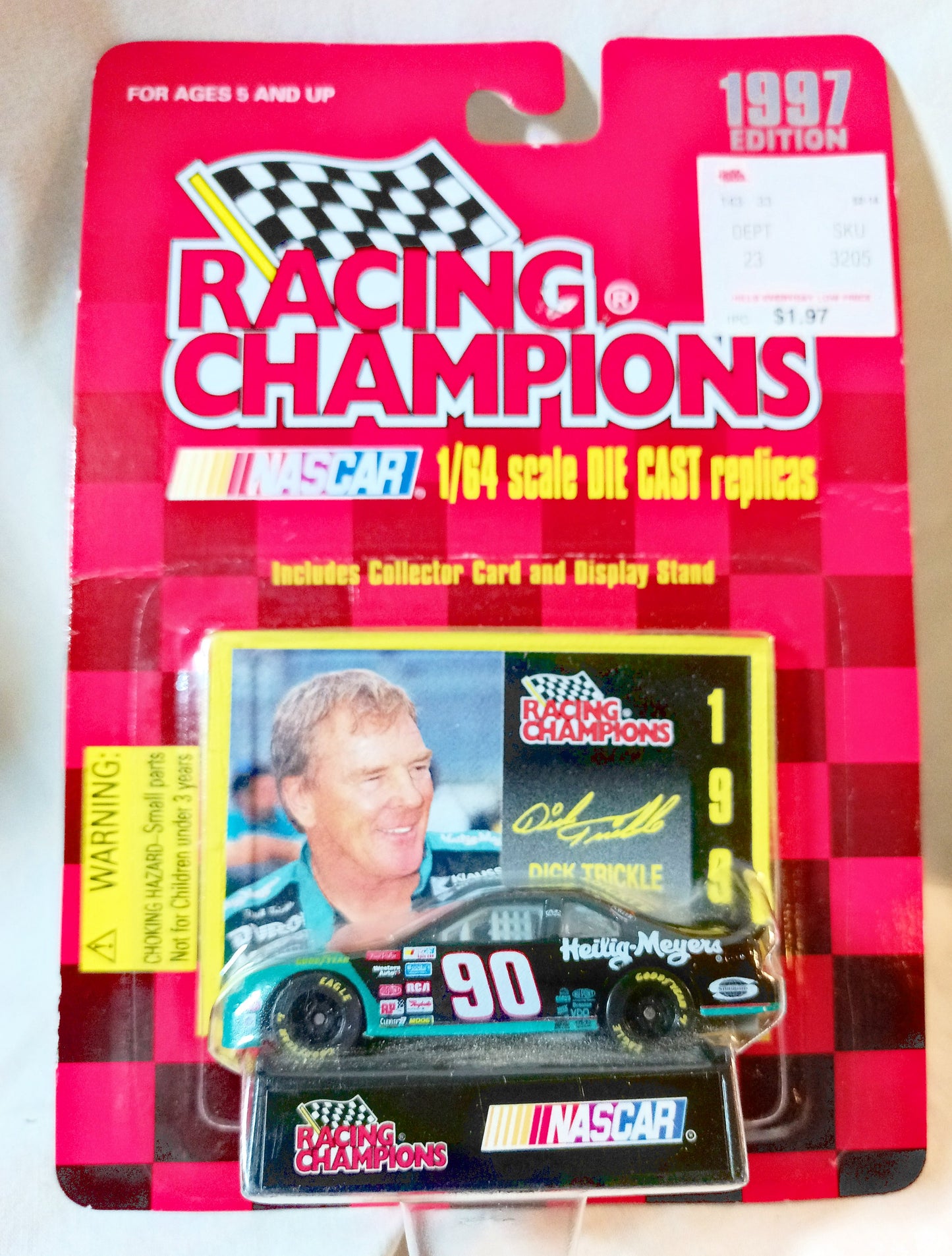 Racing Champions Nascar 1997 Dick Trickle #90 Heilig-Meyers Taurus - TulipStuff