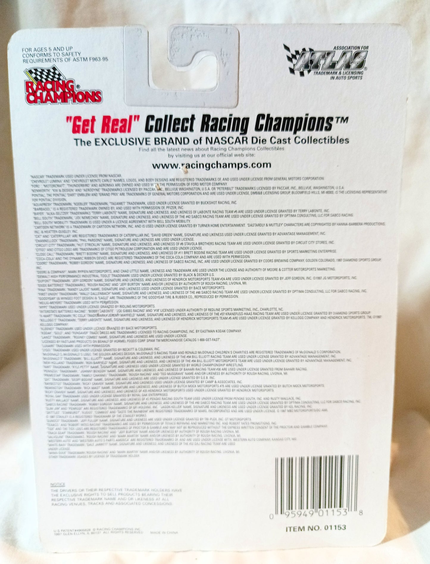 Racing Champions Nascar 1997 Dick Trickle #90 Heilig-Meyers Taurus - TulipStuff